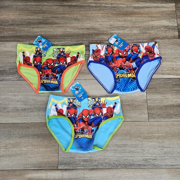 Boys Youth Children Spiderman Underwear Briefs Undies 2XL=6-7 YRS. 44-55 lbs - Picture 1 of 3